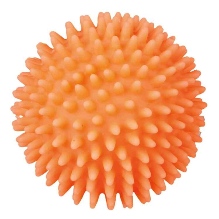 Piłka jeżowa zabawka gryzak dla psa Trixie piszcząca 10cm TX-3412 pomarańczowa