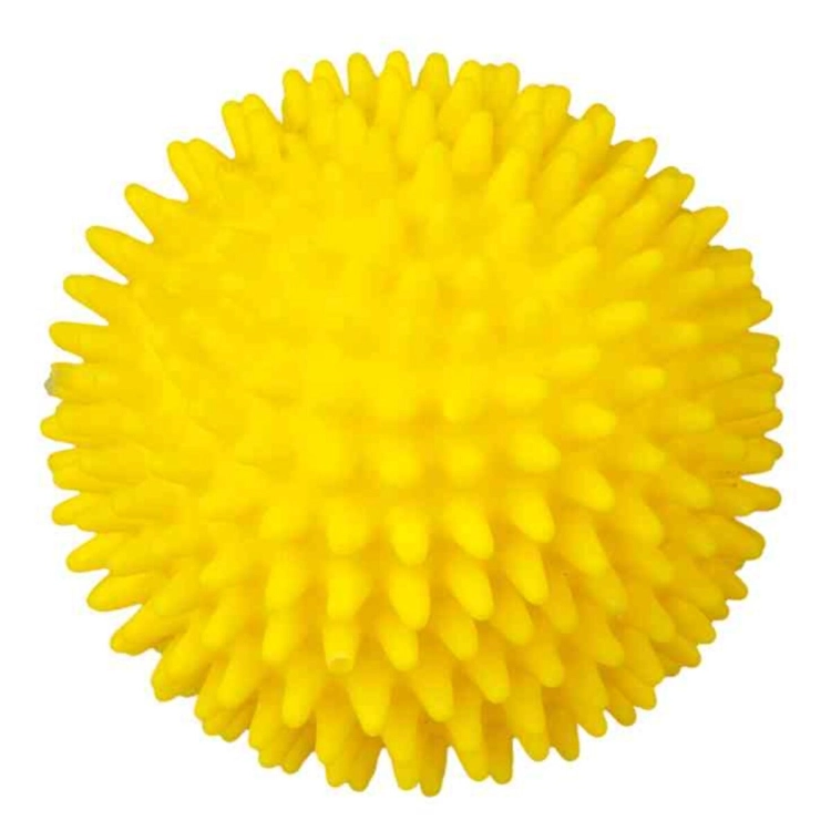 Piłka jeżowa zabawka gryzak dla psa Trixie piszcząca 10cm TX-3412  żółta