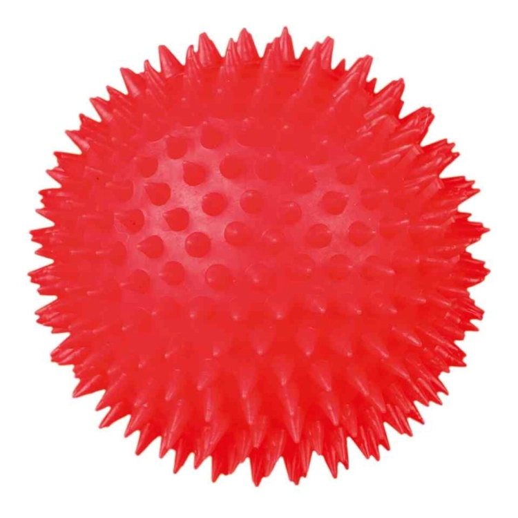 Piłka jeżowa zabawka gryzak dla psa Trixie piszcząca 10cm TX-3412 czerwona