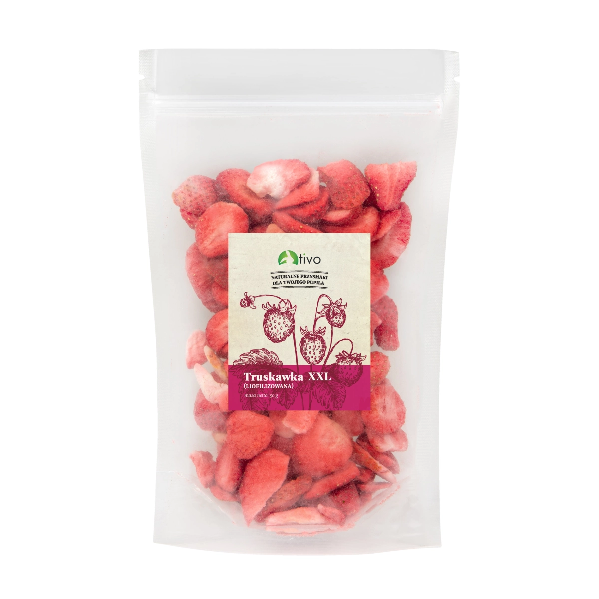 Truskawka liofilizowana XXL 50g Tivo